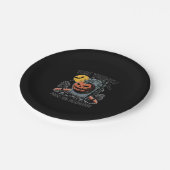 Halloween frei von Standards.jpg Pappteller (Schrägansicht)