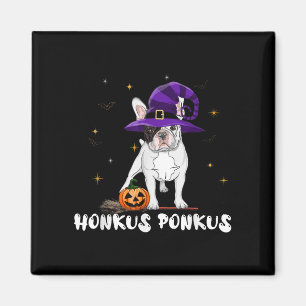 Halloween French Bulldog Hexe Honkus Ponkus Magnet
