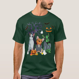 Halloween French Bulldog Hund Hexe Beängstigend Ha T-Shirt