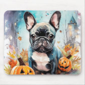Halloween French Bulldog mit Pumpkins Beängstigend Mousepad (Vorne)