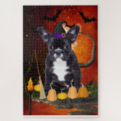 Halloween French Bulldog Puzzle (Vertikal)