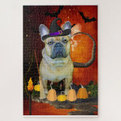 Halloween French Bulldog Puzzle (Vertikal)
