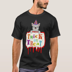 Halloween French Bulldog-Trick oder -Behandlung T-Shirt