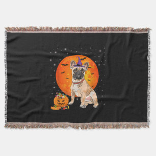 Halloween French Bulldog Trick oder Treat Pumpkin Decke