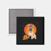 Halloween French Bulldog Trick oder Treat Pumpkin Magnet (Vorderseite/Rückseite)