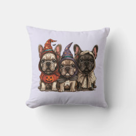 Halloween French Bulldogs Kissen
