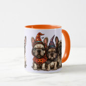 Halloween French Bulldogs Tasse (VorderseiteRechts)