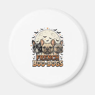 Halloween Frenchie Boo Hunde Lustig Vintage_1 Magnet