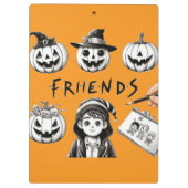 Halloween-Freunde Klemmbrett (Rückseite)