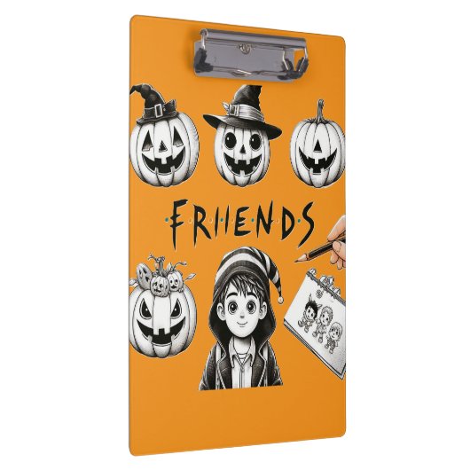 Halloween-Freunde Klemmbrett (Rechts)