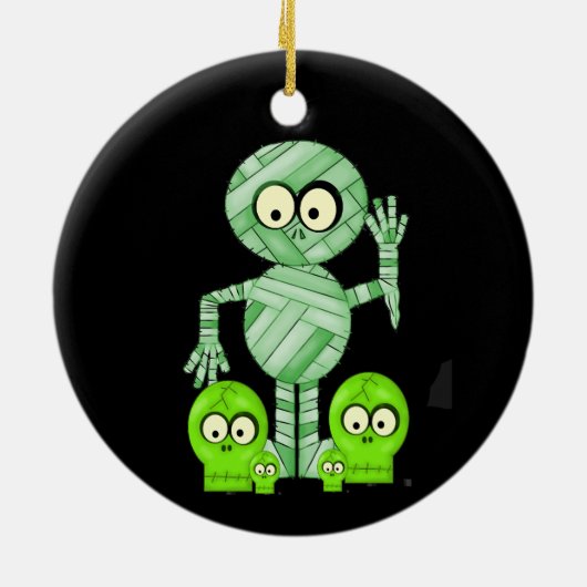 Halloween-Freundverzierung Keramik Ornament (Hinten)