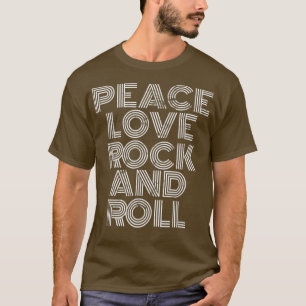Halloween Frieden Liebe Rock And Roll Musikliebhab T-Shirt