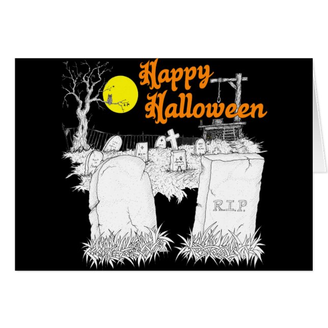 halloween Friedhof (Vorderseite (Horizontal))