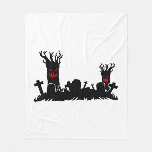 Halloween-Friedhof Fleecedecke