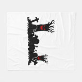 Halloween-Friedhof Fleecedecke (Vorderseite (Horizontal))