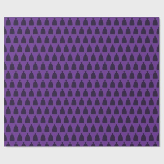 Halloween-Friedhof Geschenkpapier (Flach)