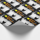 halloween Friedhof Geschenkpapier (Ecke)