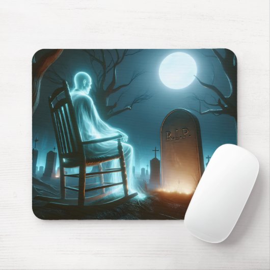 Halloween-Friedhof mit dem Geist Mousepad (Mit Mouse)