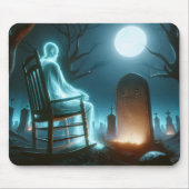 Halloween-Friedhof mit dem Geist Mousepad (Vorne)