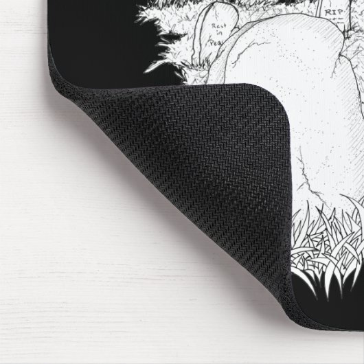 halloween Friedhof Mousepad (Ecke)