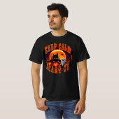 Halloween Friedhof niedlicher Geist und Jack-O-Lan T-Shirt (Vorne ganz)