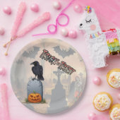Halloween-Friedhof Pappteller (Party)