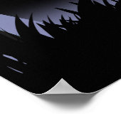 Halloween-Friedhof Poster (Ecke)