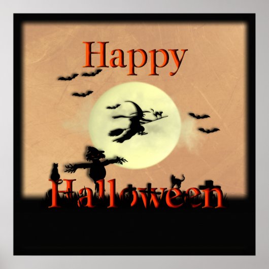 Halloween-Friedhof-Poster Poster (Vorne)