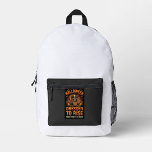 Halloween-Friedhofs-Kostüm-Erwachen Bedruckter Rucksack
