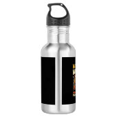 Halloween-Friedhofs-Schabernack Edelstahlflasche (Rückseite)
