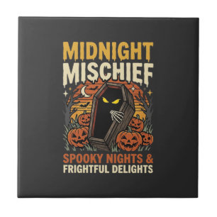 Halloween-Friedhofs-Schabernack Fliese