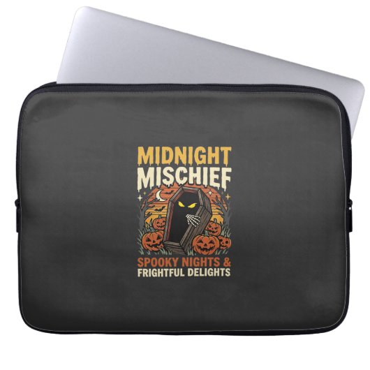 Halloween-Friedhofs-Schabernack Laptopschutzhülle (Vorderseite)