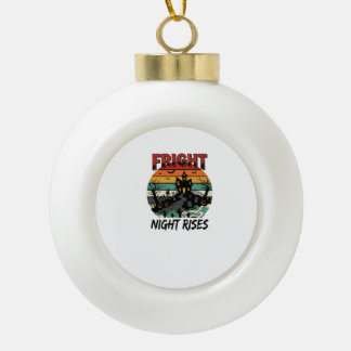 Halloween-Friedhofs-Schreckensnacht Keramik Kugel-Ornament