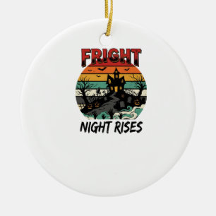 Halloween-Friedhofs-Schreckensnacht Keramik Ornament