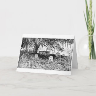 Halloween-Friedhofs-Szene Karte