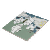 Halloween-Friedhofstrassenverschiebung Fliese (Seite)