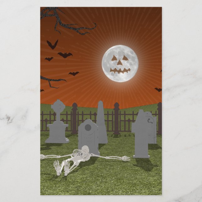 Halloween: Friedhofszene: (Vorderseite)