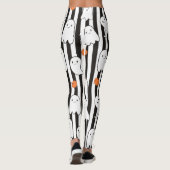 Halloween Friendly Ghost und Kürbismuster Leggings (Rückseite)