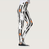 Halloween Friendly Ghost und Kürbismuster Leggings (Rechts)