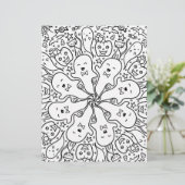 Halloween Friends Coloring Page (Stehend Vorderseite)