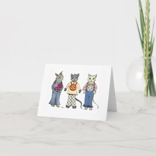 Halloween Friends Holiday Card Feiertagskarte (Vorderseite)