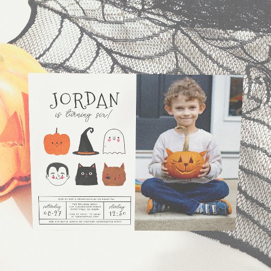 Halloween Friends Modern Boy Birthday Foto