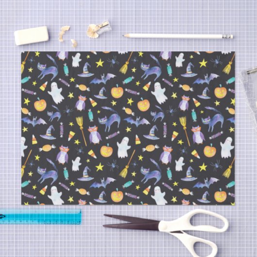 Halloween Friends-Muster Seidenpapier (Handwerk)