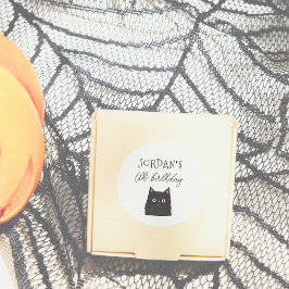 Halloween Friends Niedlich Modern Boy Birthday Gef Runder Aufkleber