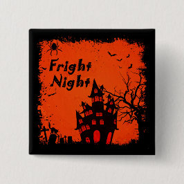 Halloween Fright Night Button