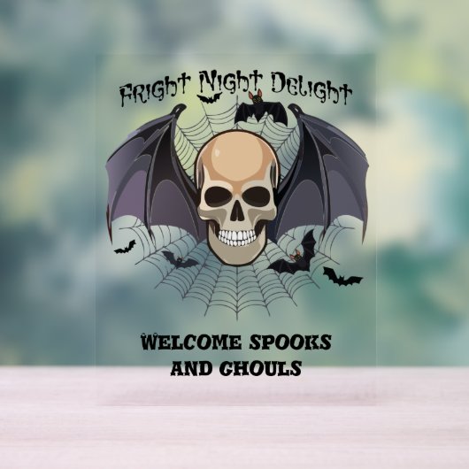 Halloween Fright Night Delight Acrylschild (Neutral)