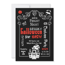Halloween Fright Night Einladungen