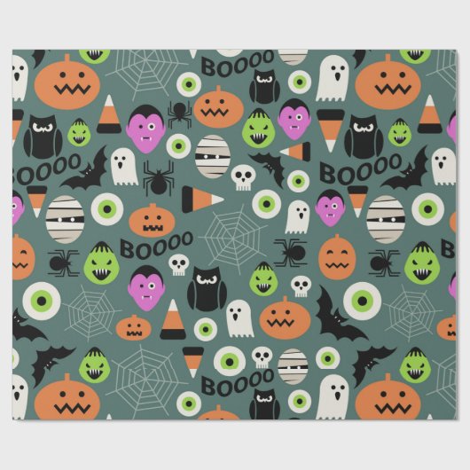 Halloween Fright Night Geschenkpapier (Flach)