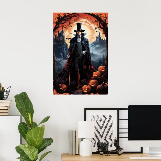 Halloween "Fright Night" Poster (Heimbüro)