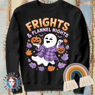 Halloween Frights und Flannel Nights Niedlicher Ge Sweatshirt